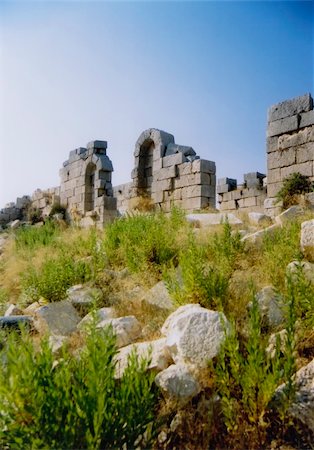 ruins of the ancient lycian city of patara on the coast of turkey Stock Photo - Budget Royalty-Free & Subscription, Code: 400-05216472