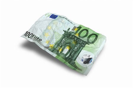 faberfoto (artist) - Flying Money -100 euro on white background Foto de stock - Super Valor sin royalties y Suscripción, Código: 400-05216594