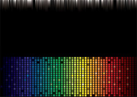 Brightly coloured abstract rainbow background with square pattern Stock Photo - Budget Royalty-Free & Subscription, Code: 400-05217911