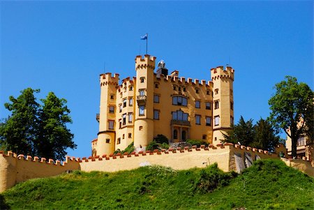 Fort near Neuschwanstein castle, Bavaria, southern Germany Fotografie stock - Microstock e Abbonamento, Codice: 400-05218610