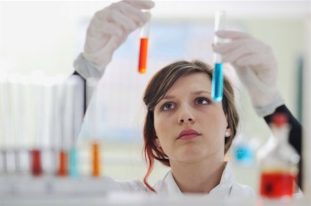 science chemistry classes with young student woman in labaratory Stock Photo - Budget Royalty-Free & Subscription, Code: 400-05218663