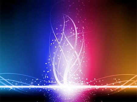 Colorful Glowing Lines Background. Editable Vector Illustration Stock Photo - Budget Royalty-Free & Subscription, Code: 400-05219214