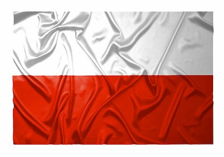 Polish flag with ripples Fotografie stock - Microstock e Abbonamento, Codice: 400-05219519