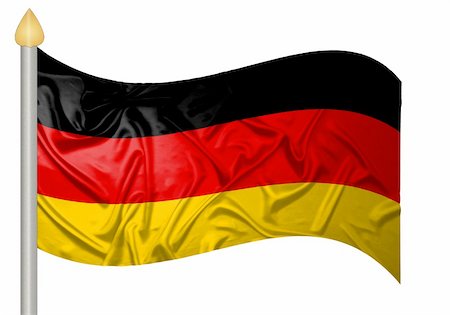 German flag with ripples Fotografie stock - Microstock e Abbonamento, Codice: 400-05219604