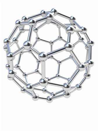 abstract 3d illustration of chrome steel molecular structure Stock Photo - Budget Royalty-Free & Subscription, Code: 400-05210174