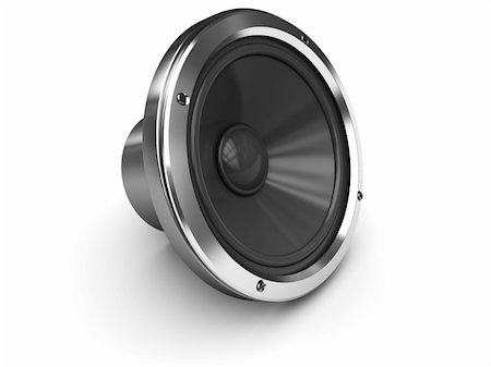 simsearch:400-05131379,k - 3d illustration of generic audio speaker over white background Photographie de stock - Aubaine LD & Abonnement, Code: 400-05210278