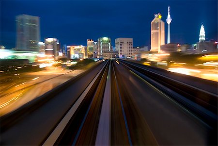 urban night traffic focus on the road Stock Photo - Budget Royalty-Free & Subscription, Code: 400-05210876