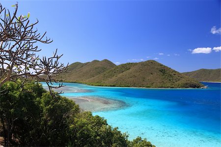 US Virgin Islands are true paradise in the Caribbean, Paradise-like US Virgin Islands in the Caribbean. Turquoise ocean and lovely landscapes., Paradise-like US Virgin Islands in the Caribbean. Turquoise ocean and lovely landscapes. Stockbilder - Microstock & Abonnement, Bildnummer: 400-05211147