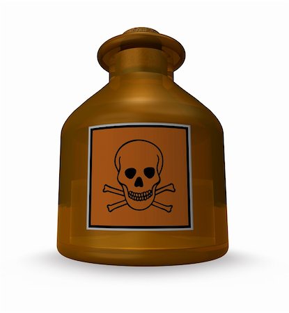 simsearch:400-08132598,k - brown bottle with toxic liquid - 3d illustration Foto de stock - Super Valor sin royalties y Suscripción, Código: 400-05211349