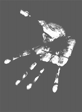 Printout of human hand with unique detail Stock Photo - Budget Royalty-Free & Subscription, Code: 400-05212383