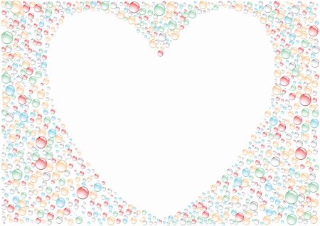 sacred heart - White background heart around the color drops Stock Photo - Budget Royalty-Free & Subscription, Code: 400-05212432