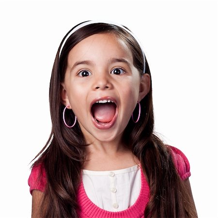 portrait screaming girl - Child not afraid to be loud Stock Photo - Budget Royalty-Free & Subscription, Code: 400-05213105