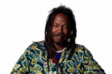rastafarian - Rasta man crying, isolated image, shot in the studio Stock Photo - Budget Royalty-Free & Subscription, Code: 400-05213761