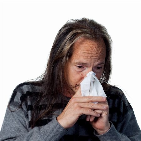 simsearch:400-05213670,k - Native American man with allergys and a tissue Stock Photo - Budget Royalty-Free & Subscription, Code: 400-05213976