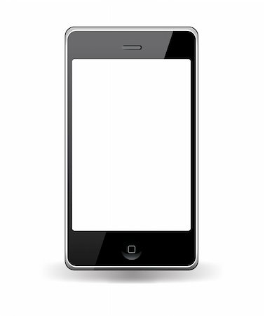 simsearch:400-04412834,k - Vector smart phone with touchscreen Stock Photo - Budget Royalty-Free & Subscription, Code: 400-05224000