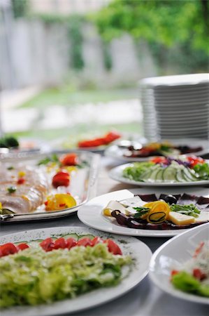 delicius catering food arrangement on party in restaurant Photographie de stock - Aubaine LD & Abonnement, Code: 400-05224514