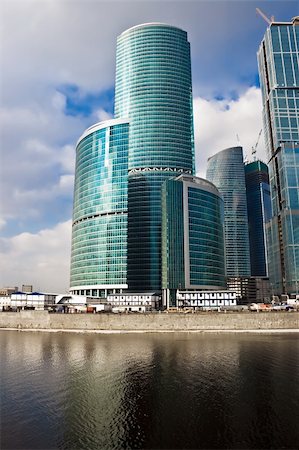 Skyscrapers construction in the International Business Centre, Moscow Stock Photo - Budget Royalty-Free & Subscription, Code: 400-05224898