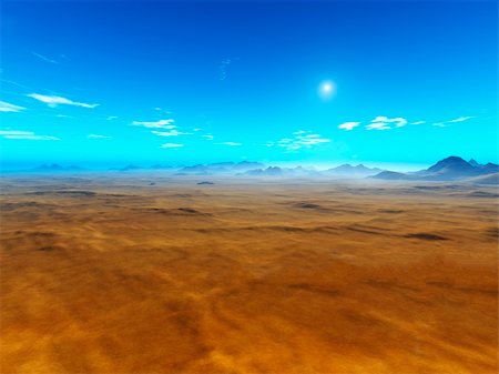 simsearch:400-06063122,k - An image of a beautiful red desert and a blue sky Foto de stock - Super Valor sin royalties y Suscripción, Código: 400-05226343