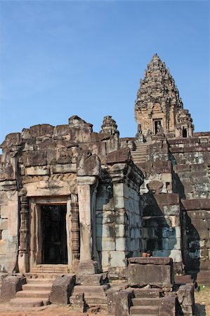 simsearch:400-05335067,k - Entrance to the Temple in Angkor. Ancient Khmer city in Cambodia. UNESCO world heritage site Stock Photo - Budget Royalty-Free & Subscription, Code: 400-05226352