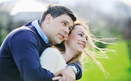 simsearch:400-04702706,k - happy young couple have good time and fun outdoor at beautiful sunny day Stockbilder - Microstock & Abonnement, Bildnummer: 400-05227251