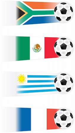 simsearch:400-07290547,k - Soccer  vector clipart (other flags also available) Stockbilder - Microstock & Abonnement, Bildnummer: 400-05227415