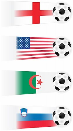 simsearch:400-07290547,k - Soccer  vector clipart (other flags also available) Stockbilder - Microstock & Abonnement, Bildnummer: 400-05227417