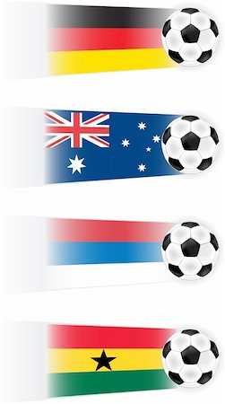 simsearch:400-07290547,k - Soccer  vector clipart (other flags also available) Stockbilder - Microstock & Abonnement, Bildnummer: 400-05227418