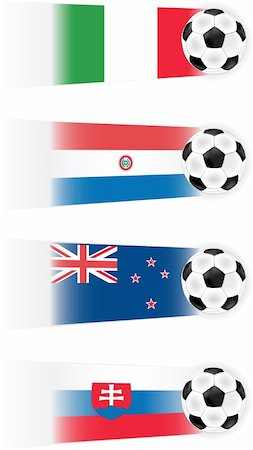 simsearch:400-07290547,k - Soccer  vector clipart (other flags also available) Stockbilder - Microstock & Abonnement, Bildnummer: 400-05227420