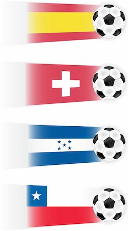 simsearch:400-07290547,k - Soccer  vector clipart (other flags also available) Stockbilder - Microstock & Abonnement, Bildnummer: 400-05227422