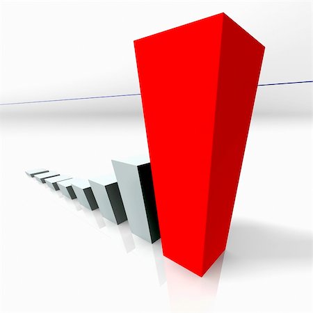 An image of a white to red chart with a blue line Stock Photo - Budget Royalty-Free & Subscription, Code: 400-05227508