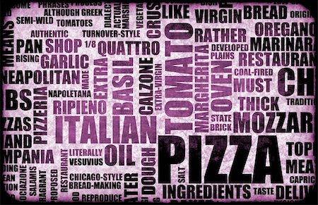 simsearch:400-05172569,k - Pizza Menu as Concept Background with Toppings Photographie de stock - Aubaine LD & Abonnement, Code: 400-05227778