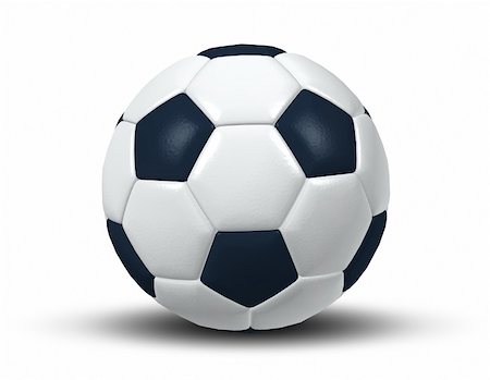 simsearch:400-04032500,k - An image of an isolated typical black and white soccer ball Foto de stock - Royalty-Free Super Valor e Assinatura, Número: 400-05228232