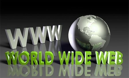 WWW World Wide Web 3d as Concept Stock Photo - Budget Royalty-Free & Subscription, Code: 400-05228431