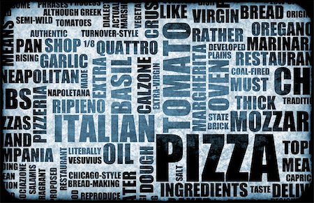 simsearch:400-05172569,k - Pizza Menu as Concept Background with Toppings Photographie de stock - Aubaine LD & Abonnement, Code: 400-05228433