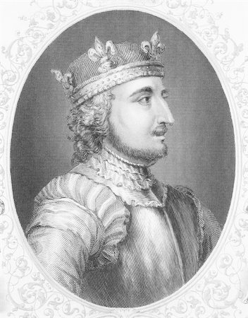 King Stephen (1096-1154) on engraving from the 1800s. Grandson of William the Conqueror and last Norman King of England. Published in London in 1840 by Virtue for James Barclay "Complete Universal Dictionary ". Stock Photo - Budget Royalty-Free & Subscription, Code: 400-05228881