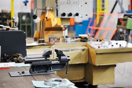 iron works steel and machine parts modern factory indoor hall Stock Photo - Budget Royalty-Free & Subscription, Code: 400-05228919