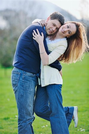 simsearch:400-04702706,k - happy young couple have good time and fun outdoor at beautiful sunny day Stockbilder - Microstock & Abonnement, Bildnummer: 400-05228952