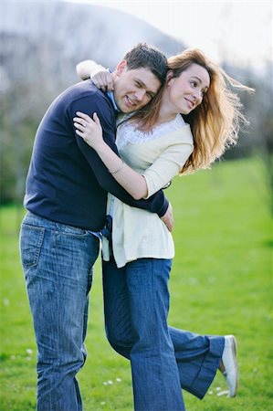 simsearch:400-04702706,k - happy young couple have good time and fun outdoor at beautiful sunny day Stockbilder - Microstock & Abonnement, Bildnummer: 400-05228953