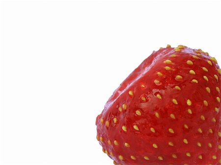 simsearch:400-07993543,k - red sweet strawberry isolated on white background Fotografie stock - Microstock e Abbonamento, Codice: 400-05229585