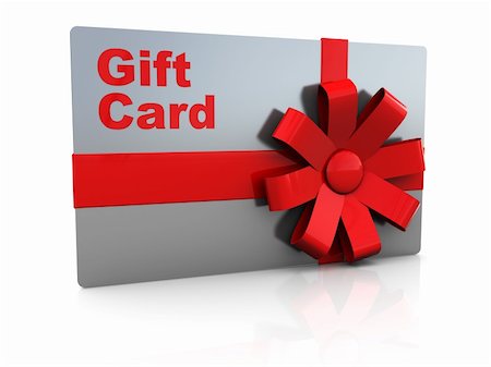 simsearch:400-04237269,k - 3d illustration of platic gift card over white background Stock Photo - Budget Royalty-Free & Subscription, Code: 400-05229721