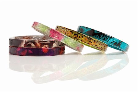 bracelets isolated on white background Stock Photo - Budget Royalty-Free & Subscription, Code: 400-05220111