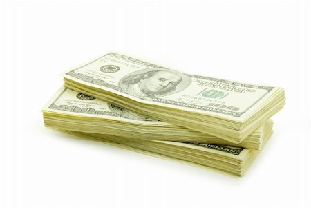 stock of money isolated on white background Foto de stock - Super Valor sin royalties y Suscripción, Código: 400-05220487