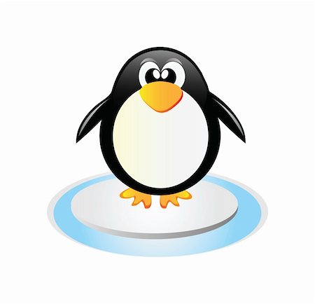simsearch:400-09170620,k - Very nice illustration of happy penguin Foto de stock - Royalty-Free Super Valor e Assinatura, Número: 400-05220678