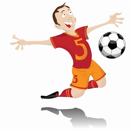 simsearch:400-06513403,k - Soccer Player Celebrating Goal. Editable Vector Image Stock Photo - Budget Royalty-Free & Subscription, Code: 400-05220940