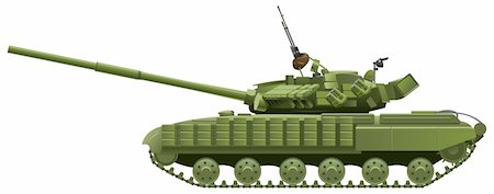 Vector color illustration of  tank. (Simple gradients only - no gradient mesh.) Foto de stock - Super Valor sin royalties y Suscripción, Código: 400-05221553