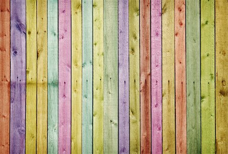 empty green color background - Wooden wall painted in the colors of the rainbow Photographie de stock - Aubaine LD & Abonnement, Code: 400-05221610