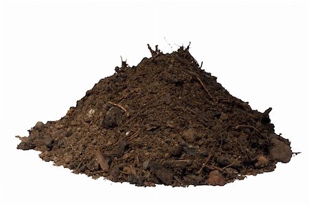 simsearch:400-08334430,k - Mound of soil isolated Fotografie stock - Microstock e Abbonamento, Codice: 400-05222496