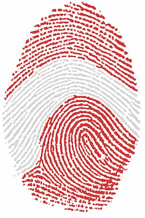 simsearch:400-05223026,k - My fingerprint for Austria Photographie de stock - Aubaine LD & Abonnement, Code: 400-05223006