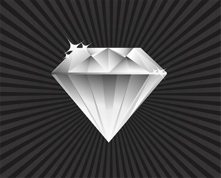 diamonds on black background - Diamond Stock Photo - Budget Royalty-Free & Subscription, Code: 400-05223921