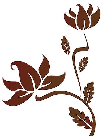 simsearch:400-05236333,k - illustration drawing of lotus flower in a white background Foto de stock - Super Valor sin royalties y Suscripción, Código: 400-05234162